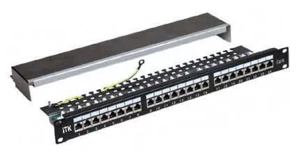 Патч-панель ITK 1U кат. 6 UTP, 24 порта (IDC Krone)