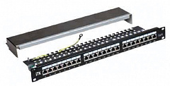 Патч-панель ITK 1U кат. 6 STP, 24 портов (IDC Krone) 